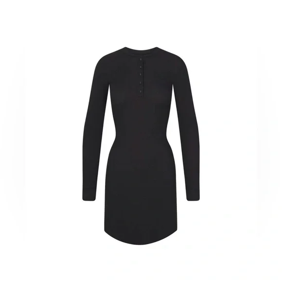 SKIMS Henley Cotton Dress - Picture 2 of 2